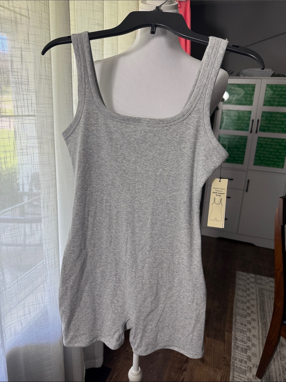 No Boundaries Gray Ribbed Onesie